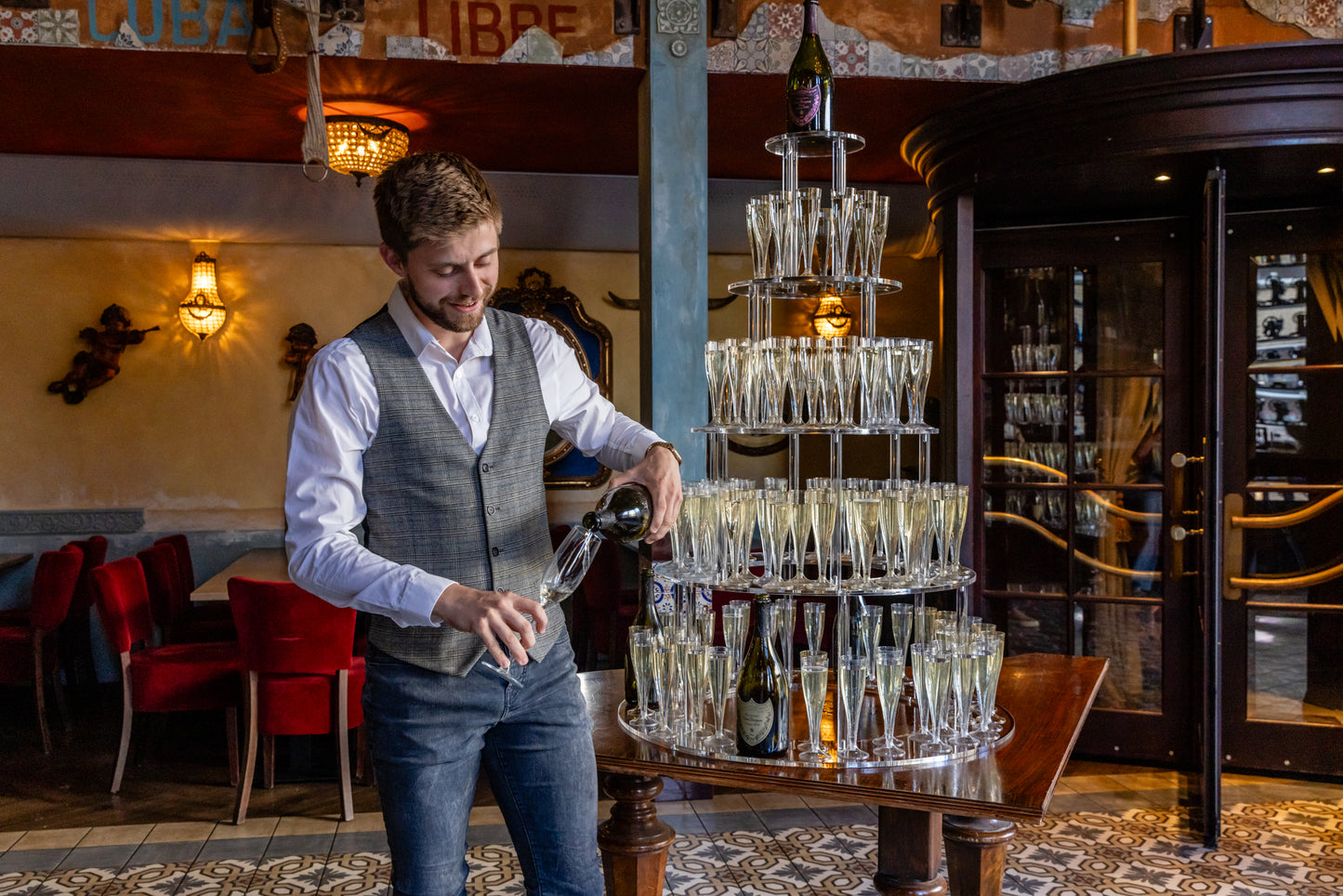 Champagnetoren & prosecco toren - 5 Lagen | Geschikt voor champagne, cocktails en andere dranken